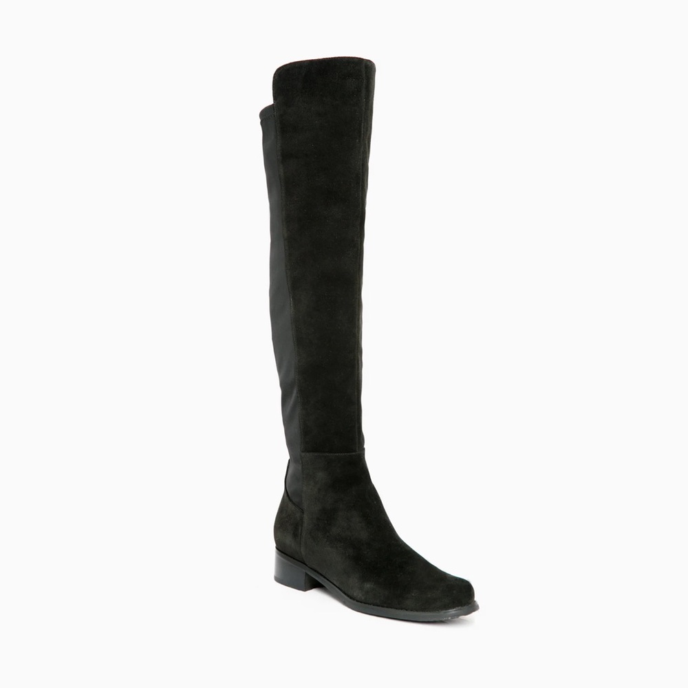 Suede Knee-High Boots